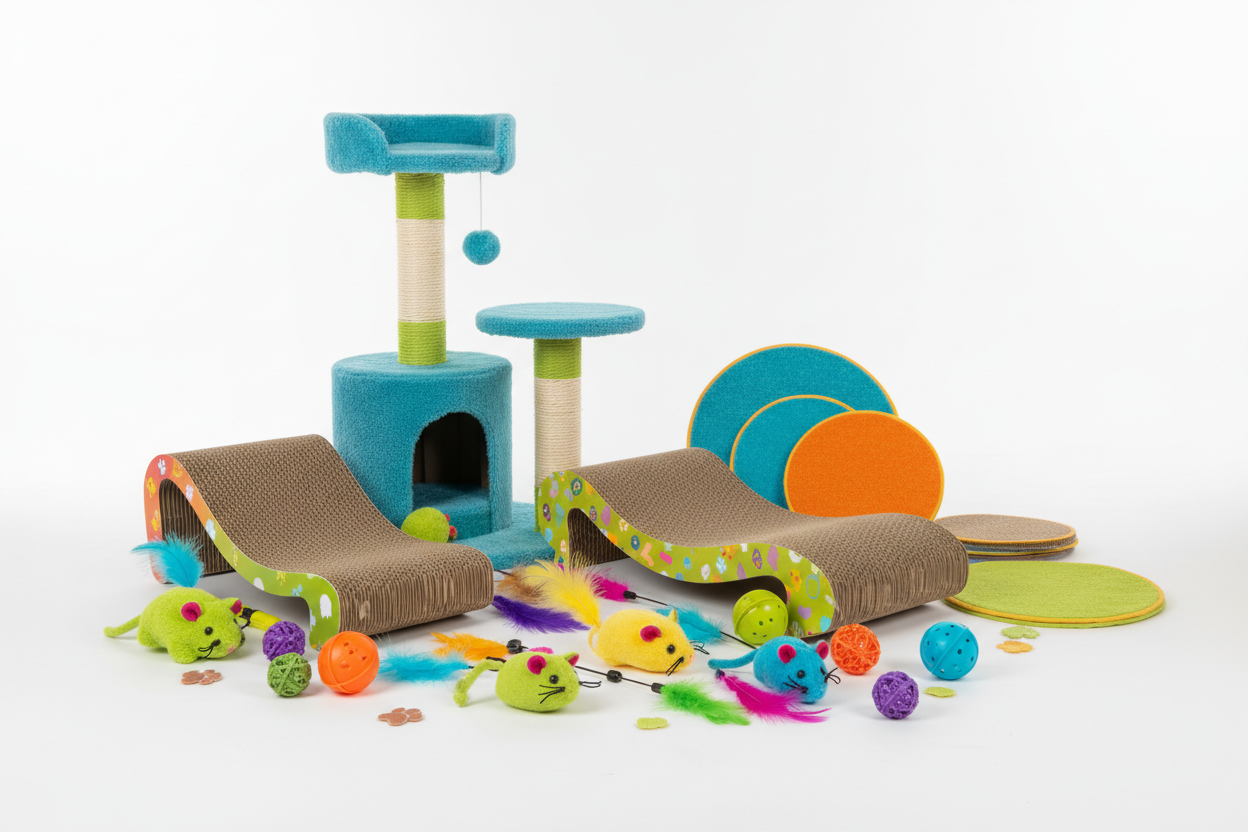 Cat Toys & Scratching