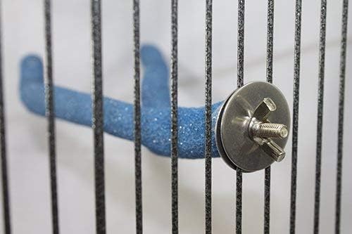 Sandy Branch (Forked) - Durable Multi-Branch Nail Trimming Perch Stand Cage Accessory - Sugar Gliders, Squirrels, Degus, Marmosets, Monkeys, Parrots, Birds, Rats & Other Small Pets (Assorted Colors)