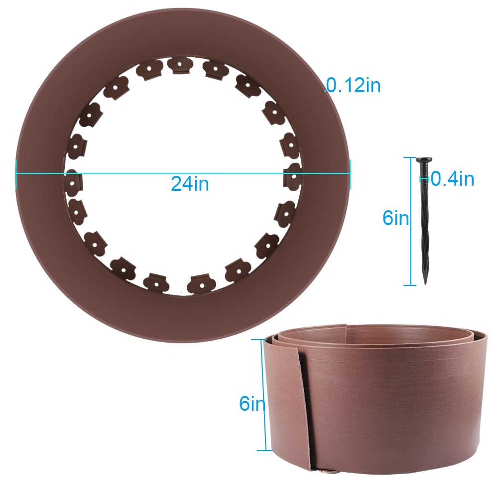 Chicken Dust Bath Tub, Adjustable 25'' Chicken Dust Bath Contain Bottomless Design, Dust Bath for Chickens, Ducks, Turkeys, Quails for Farms, Chicken Coops (Brown)