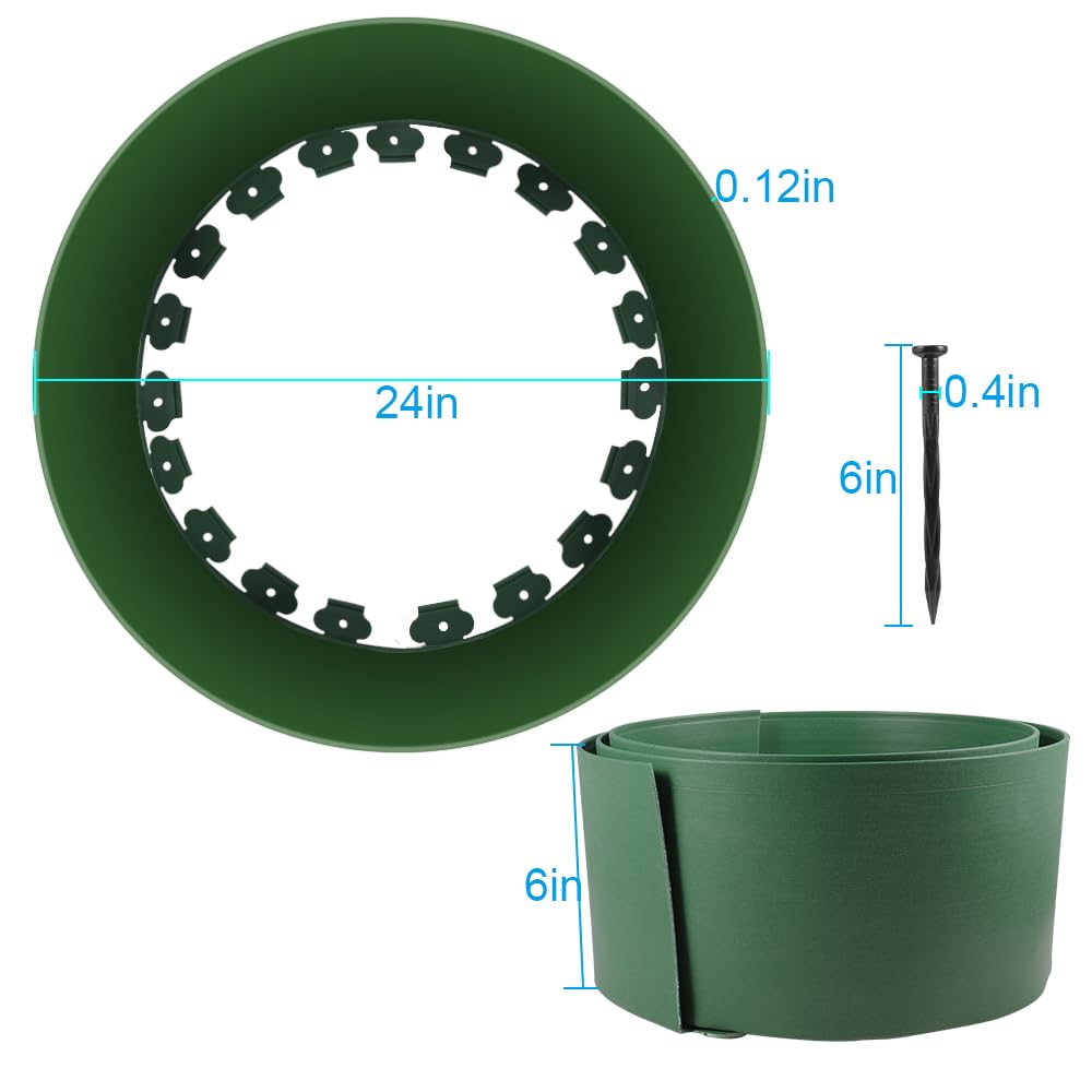 Chicken Dust Bath Tub, Adjustable 25'' Chicken Dust Bath Contain Bottomless Design, Dust Bath for Chickens, Ducks, Turkeys, Quails for Farms, Chicken Coops (Green)