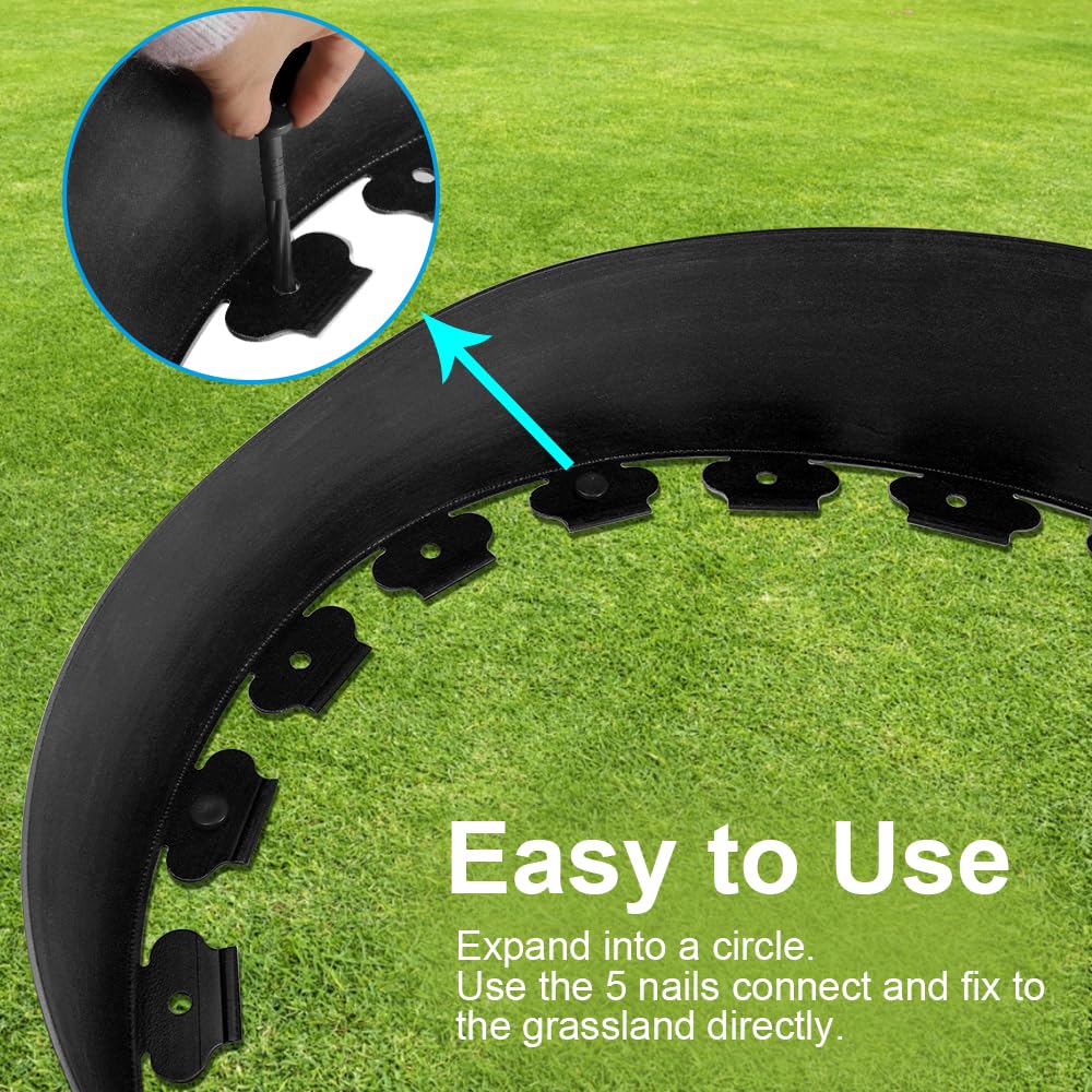 Chicken Dust Bath Tub, Adjustable 25'' Chicken Dust Bath Contain Bottomless Design, Dust Bath for Chickens, Ducks, Turkeys, Quails for Farms, Chicken Coops (Black)