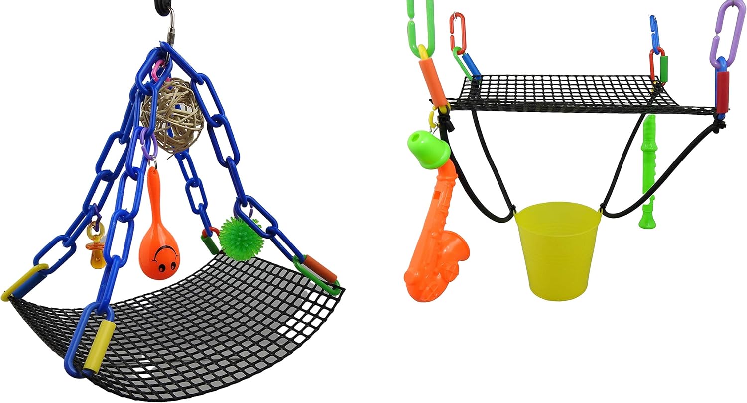 Rockin Maraca Swing & Jazzy Upside Down Swing Toy Bundle for Sugar Gliders